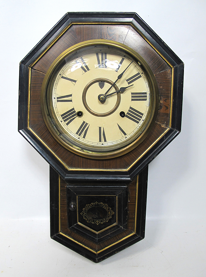 Antique 1900's Octagonal Regulator Wall Clock Seikosha Seiko Japan